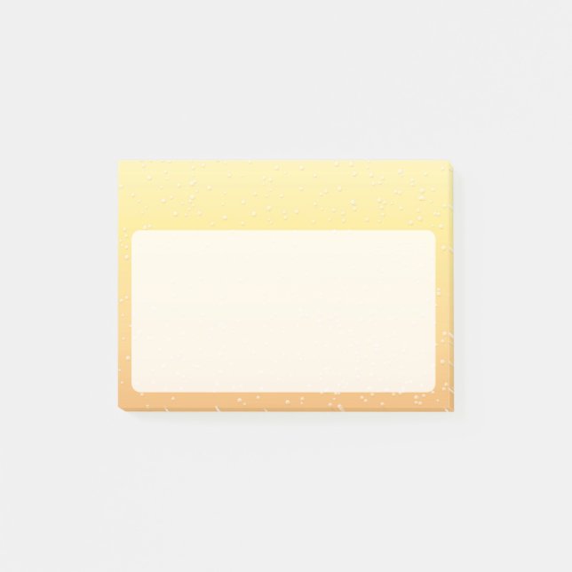 Champagner mit Tiny Bubbles Post-it Klebezettel (Vorderseite)