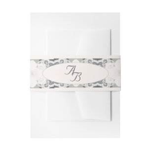 Champagner-Pink Lace Wedding Einladungsbanderole