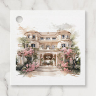 Champagner & Rosé Old Money Europäische Villa Hoch Geschenkanhänger