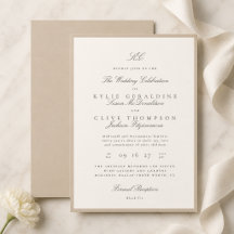 Champagner-Taupe formelle Hochzeit