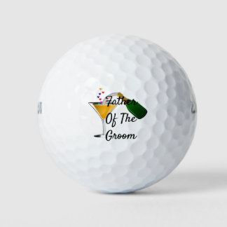 Champagner Toast Hochzeit Vater von Groom Golfball
