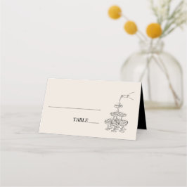 Champagner Tower Wedding Place Platzkarte