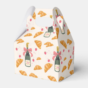 Champagner und Croissants Geschenkschachtel
