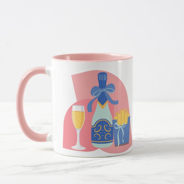 Champagner und Fries Tasse (Links)