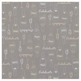Champagnerfeiern auf Grau Stoff