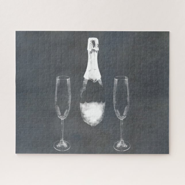 Champagnerflasche (Horizontal)
