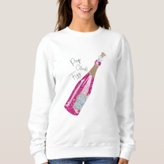 Champagnerflasche Holiday Spirit Sweatshirt Design