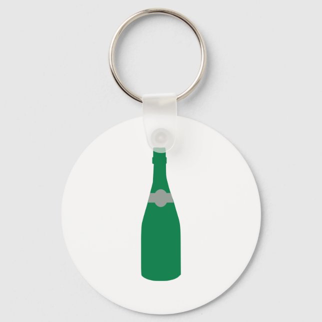 Champagnerflasche Schlüsselanhänger (Vorderseite)