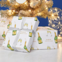 Champagnerflasche und Glas