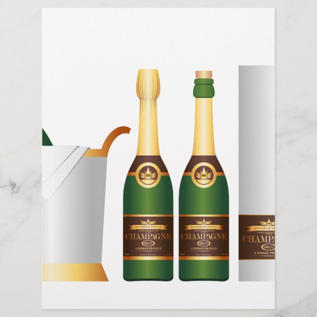 Champagnerflaschen (Vorderseite)