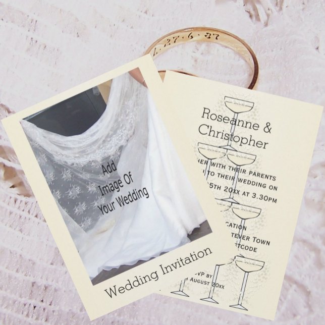 Champagnergläser Hochzeit Einladung (Von Creator hochgeladen)