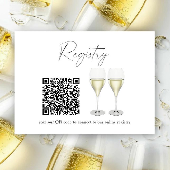 Champagnergläser QR-Code Junggesellinnenabschied-R Begleitkarte (Von Creator hochgeladen)