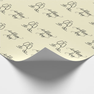 Champagnergläser Reizvolles Hochzeitsgeschenk Naht Geschenkpapier