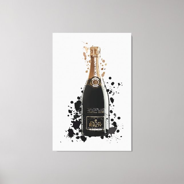 Champagnerprint Leinwanddruck (Vorderseite)