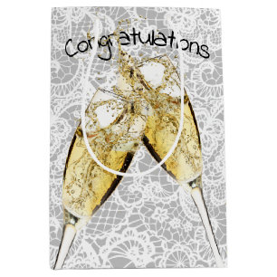 Champagnertoast am Lace Mittlere Geschenktüte