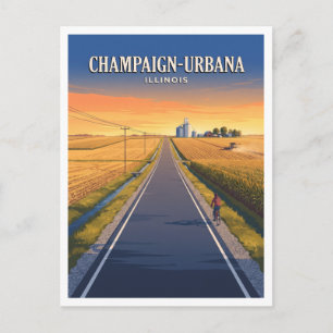 Champaign Illinois Postkarte