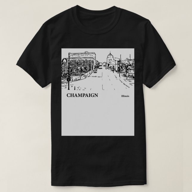 Champaign Illinois TShirt 3 (Design vorne)