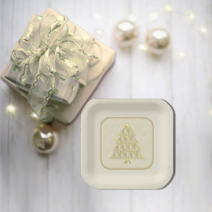 Champaign Joyoux Weihnachten Paper Plate Pappteller