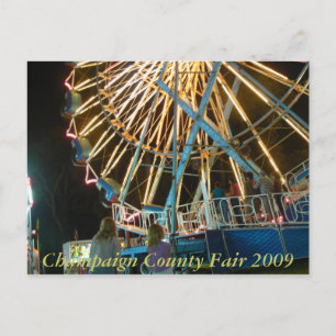 Champaign Landkreis Fair 2009 Postkarte