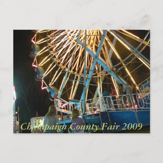 Champaign Landkreis Fair 2009 Postkarte (Vorderseite)