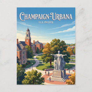 Champaign-Urbana, Illinois Postkarte