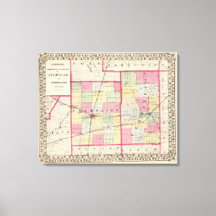 Champaign, Vermillion Landkreis Leinwanddruck