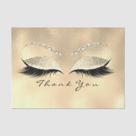 Champaigne Bridal Gold Glitzer Vielen Dank Seidenpapier