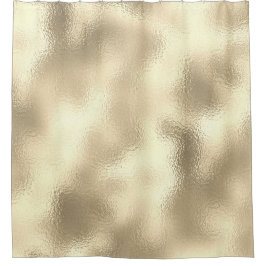 Champaigne Imitate Gold Metallisches Abstraktes Gl Duschvorhang
