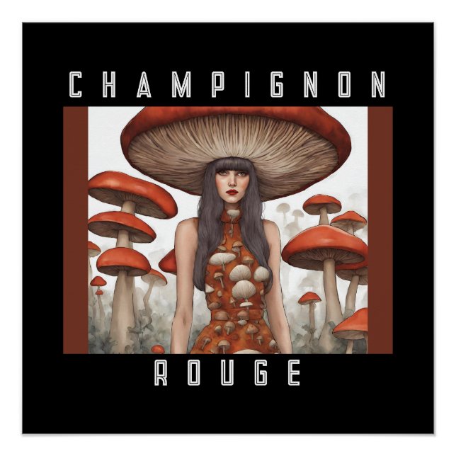 Champignon Rouge Poster (Vorderseite)