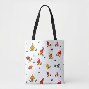 Champignons avec coeur Sac fourre-tout tout-sur-im