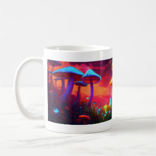 Champignons de néon : Conception de Mug de lumière