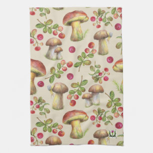 Champignons de rustres de pays et serviette 53086