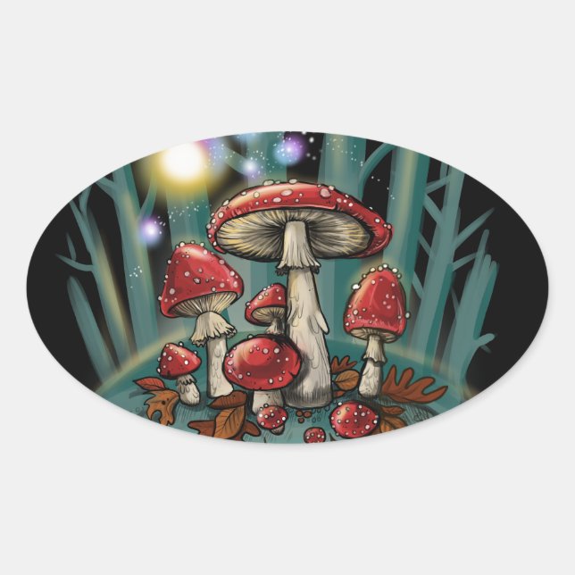 Champignons de tabouret~ autocollants (Devant)