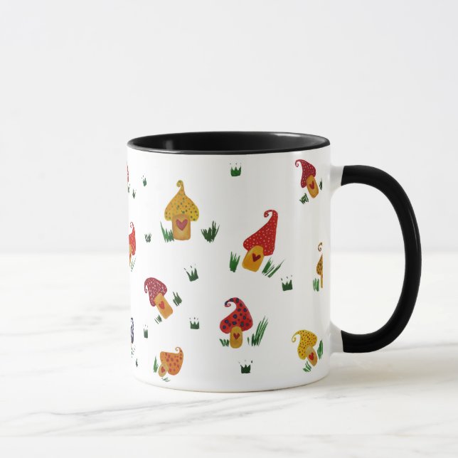 Champignons Noir 325 ml Ringer Combo Mug (Droite)