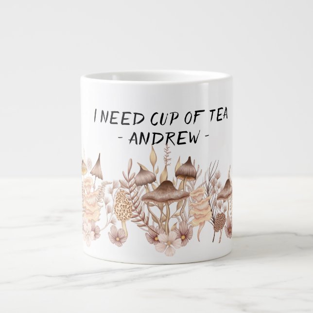 Champignons tasse de thé, boisson mystique, mug so (Devant)