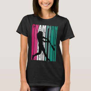 Champion Baseball Birthday Martial Lila G T-Shirt