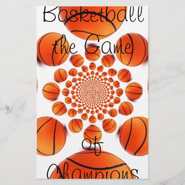 Champion Court Vision: Basketball Spiel der Champs Briefpapier (Vorderseite)