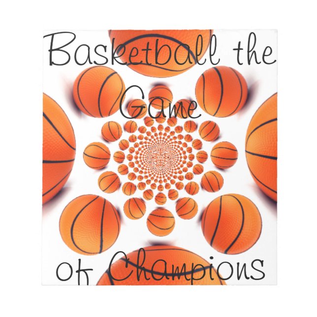 Champion Court Vision: Basketball Spiel der Champs Notizblock (Vorderseite)