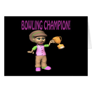 Champion de bowling de femme