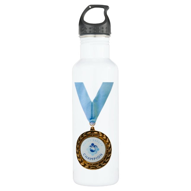 Champion de la sécurité nautique Bouteille d'eau b (Devant)