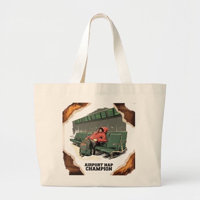 Champion de la sieste de l'aéroport Sac fourre-tou (Devant)