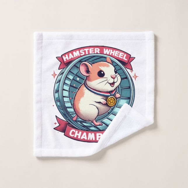 Champion de roue de hamster (Gant de toilette)