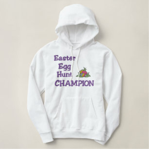 Champion der Ostereier Bestickter Hoodie