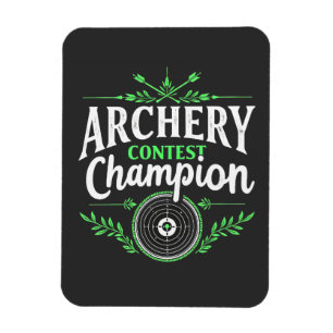 Champion des Bogenwettbewerbs Bow and Arrow Magnet