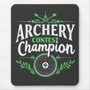 Champion des Bogenwettbewerbs Bow and Arrow Mousepad