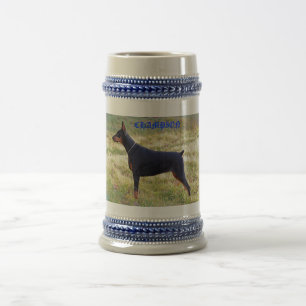 CHAMPION DOBERMAN STEIN BIERGLAS