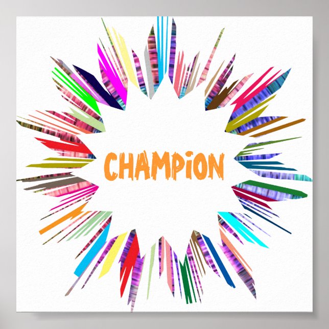 CHAMPION :  Edit text to your own Poster (Vorne)