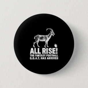 Champion Fantasy Football Goat Geschenk Button