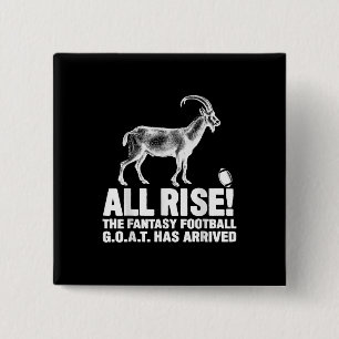 Champion Fantasy Football Goat Geschenk Button