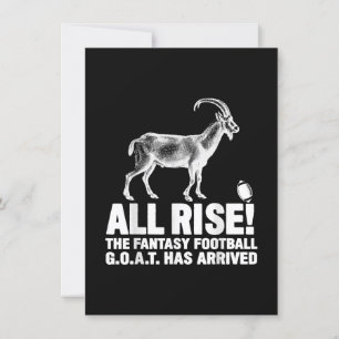 Champion Fantasy Football Goat Geschenk Einladung